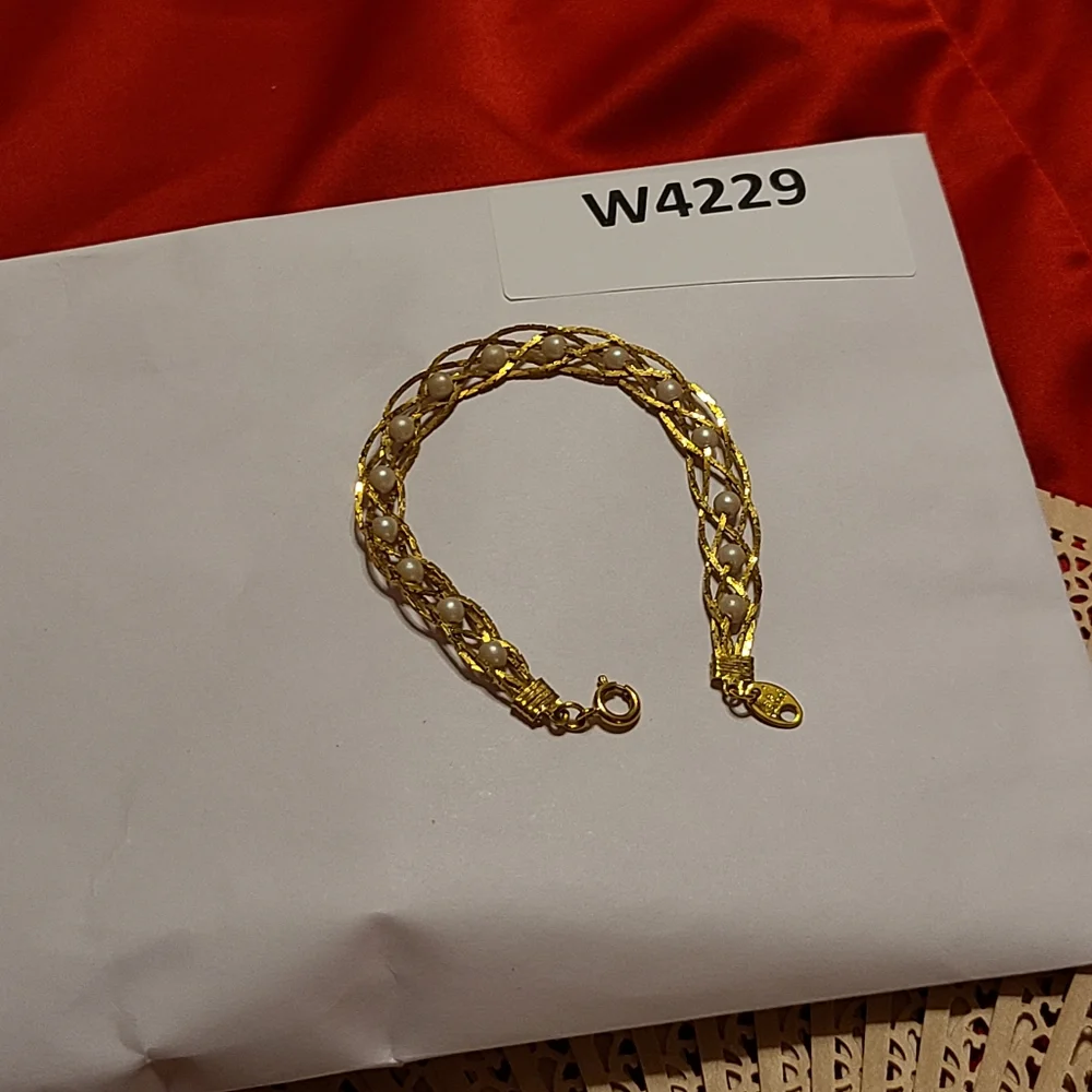 Gold Pearl Bracelet Avon